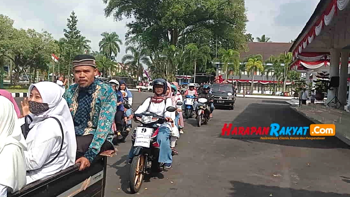 Pawai Ta'aruf 1 Muharam 1448 di Ciamis, Banyak Kendaraan
