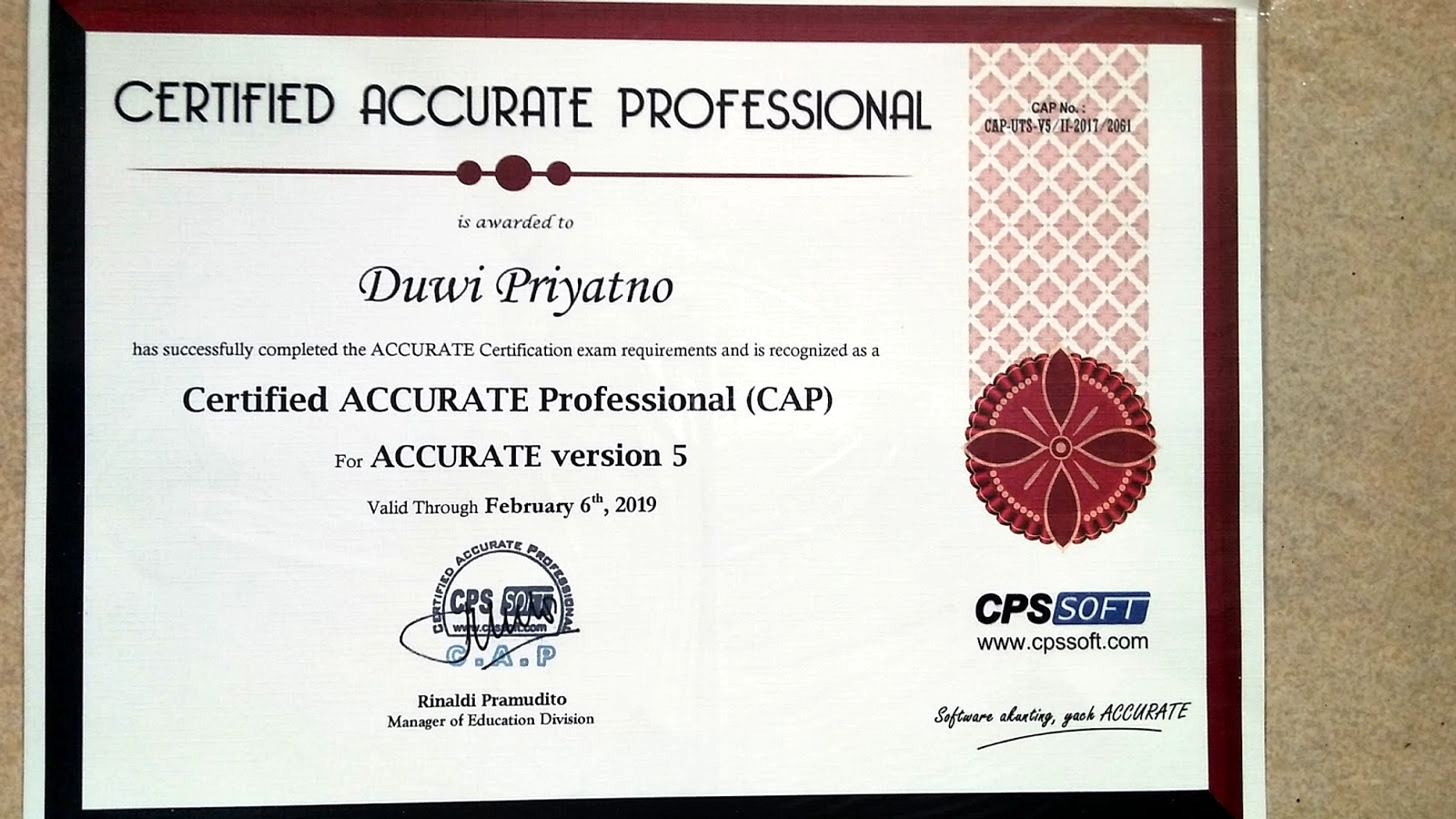 Pelatihan Accurate + Sertifikasi CAP: Praktik Akuntansi