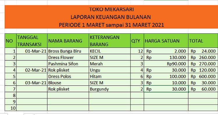 Pelatihan Excel Akuntansi Reguler Batch 7: Praktis di EVL
