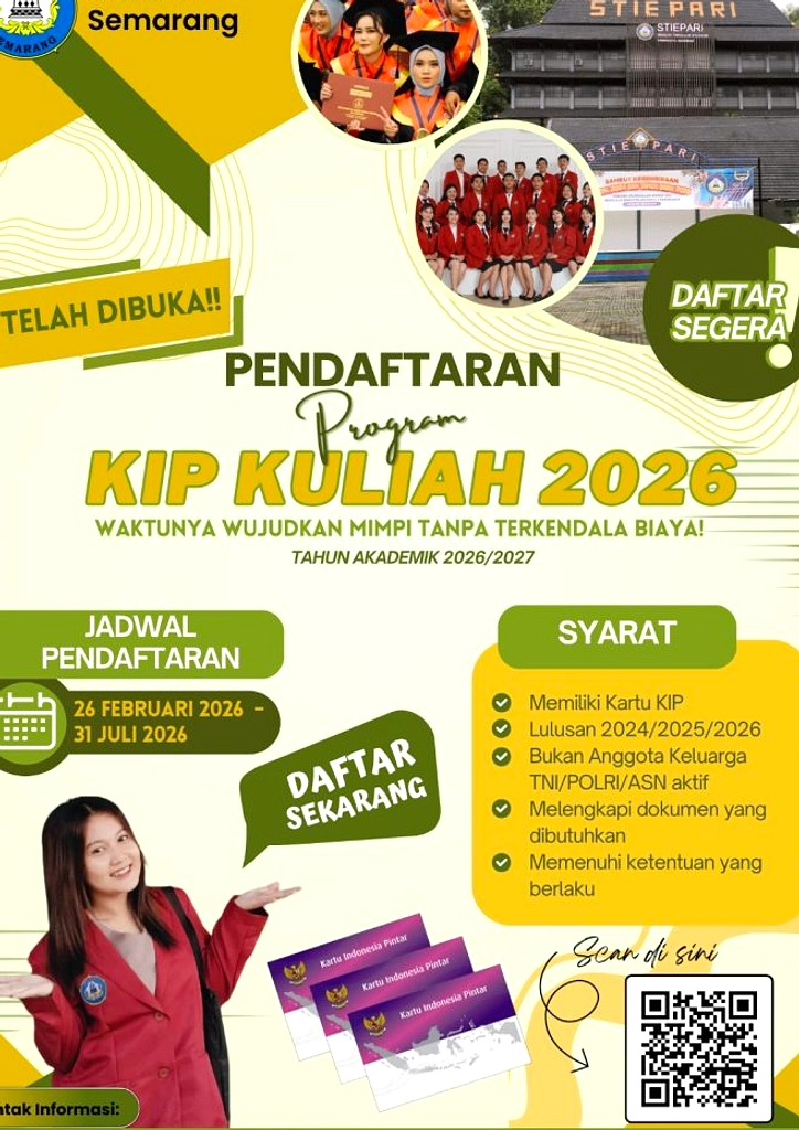 Pendaftaran KIP Kuliah 2026 Masih Dibuka