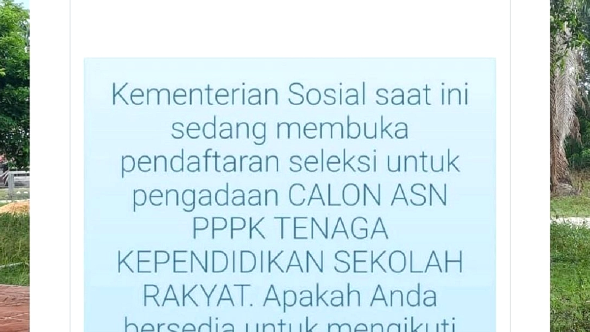 Pendaftaran PPPK Guru Sekolah Rakyat 2026 Dibuka Online