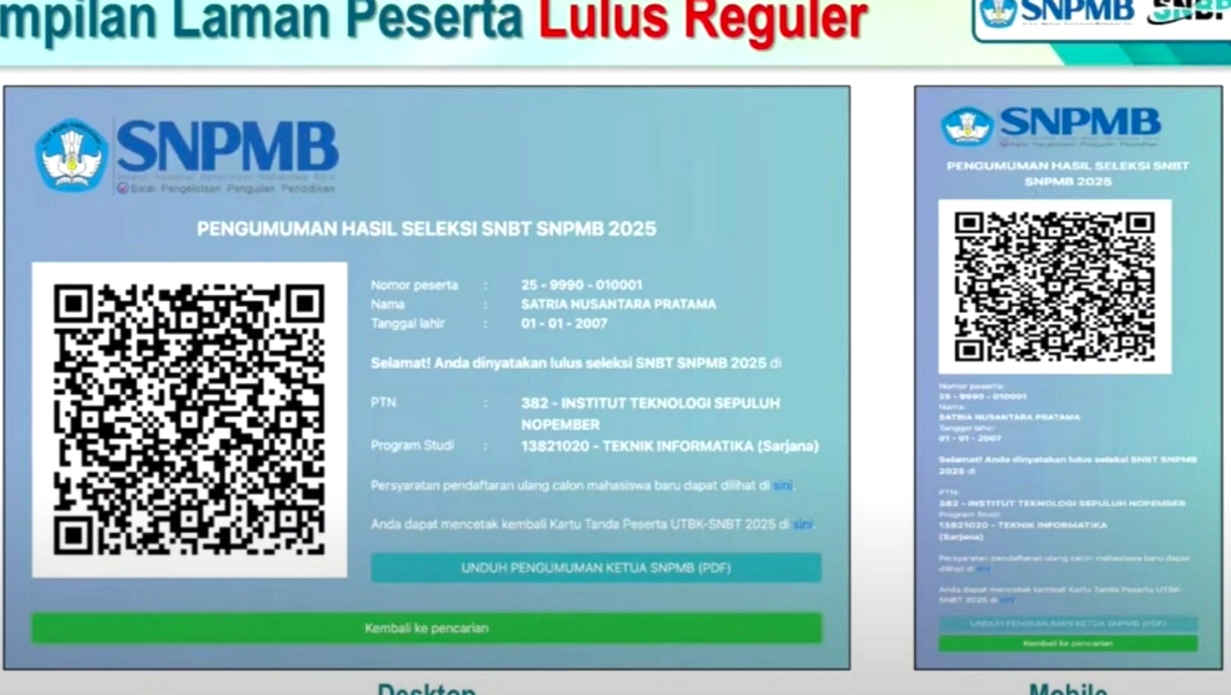 Pengumuman Hasil UTBK SNBT Perlu 20 Hari, Katakan Pak Eduart