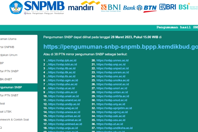Pengumuman SNBP 2026 Hadir 31 Maret, pukul 15.00 WIB