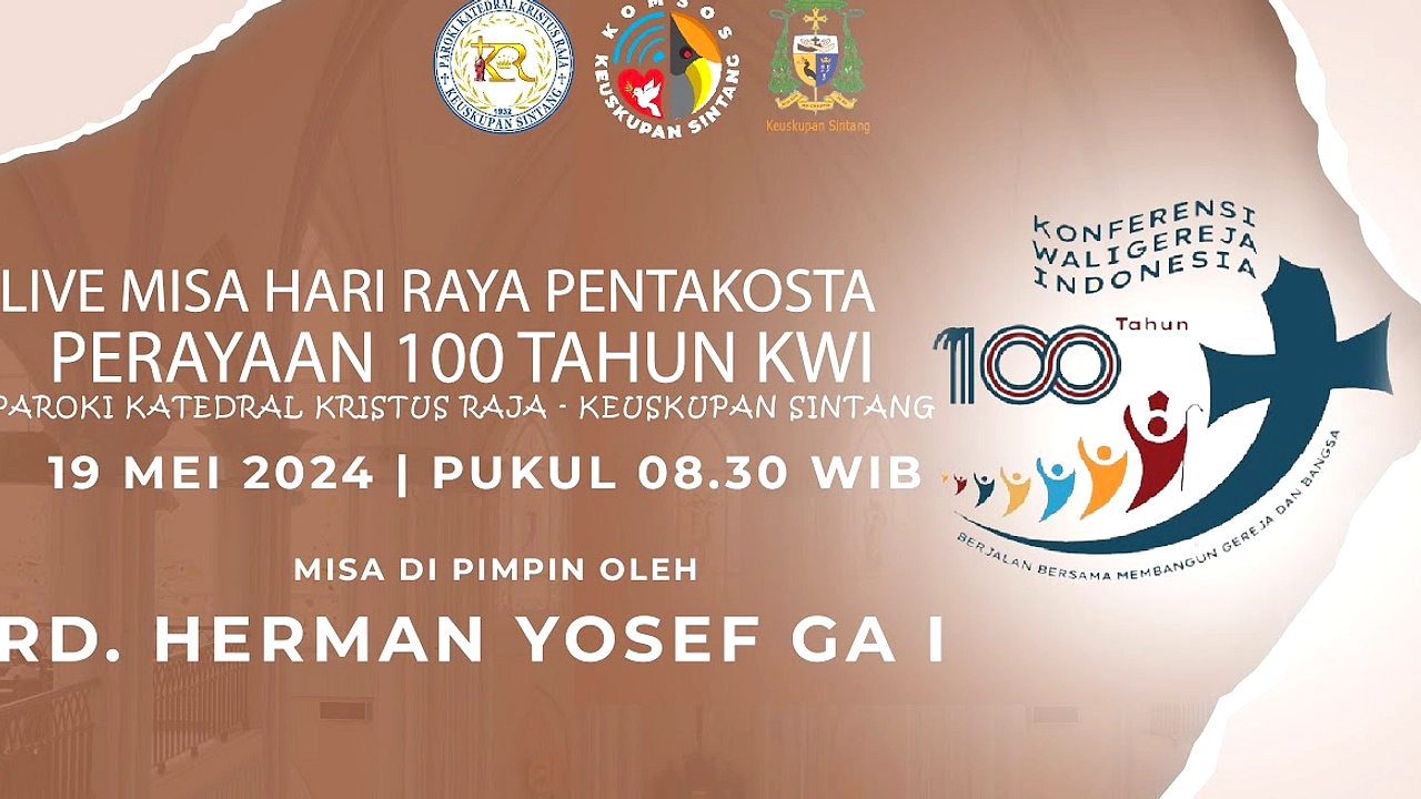 Pentakosta 2026: 24 Mei, Hari Pemberian Roh Kudus Berkah