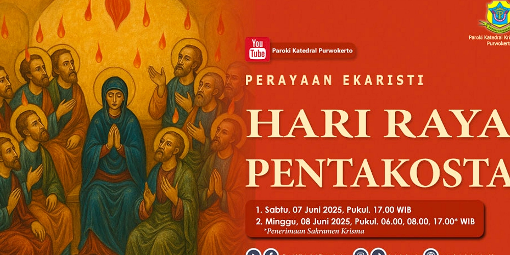 Pentakosta 2026: Peringatan Roh Kudus pada 24 Mei, Minggu