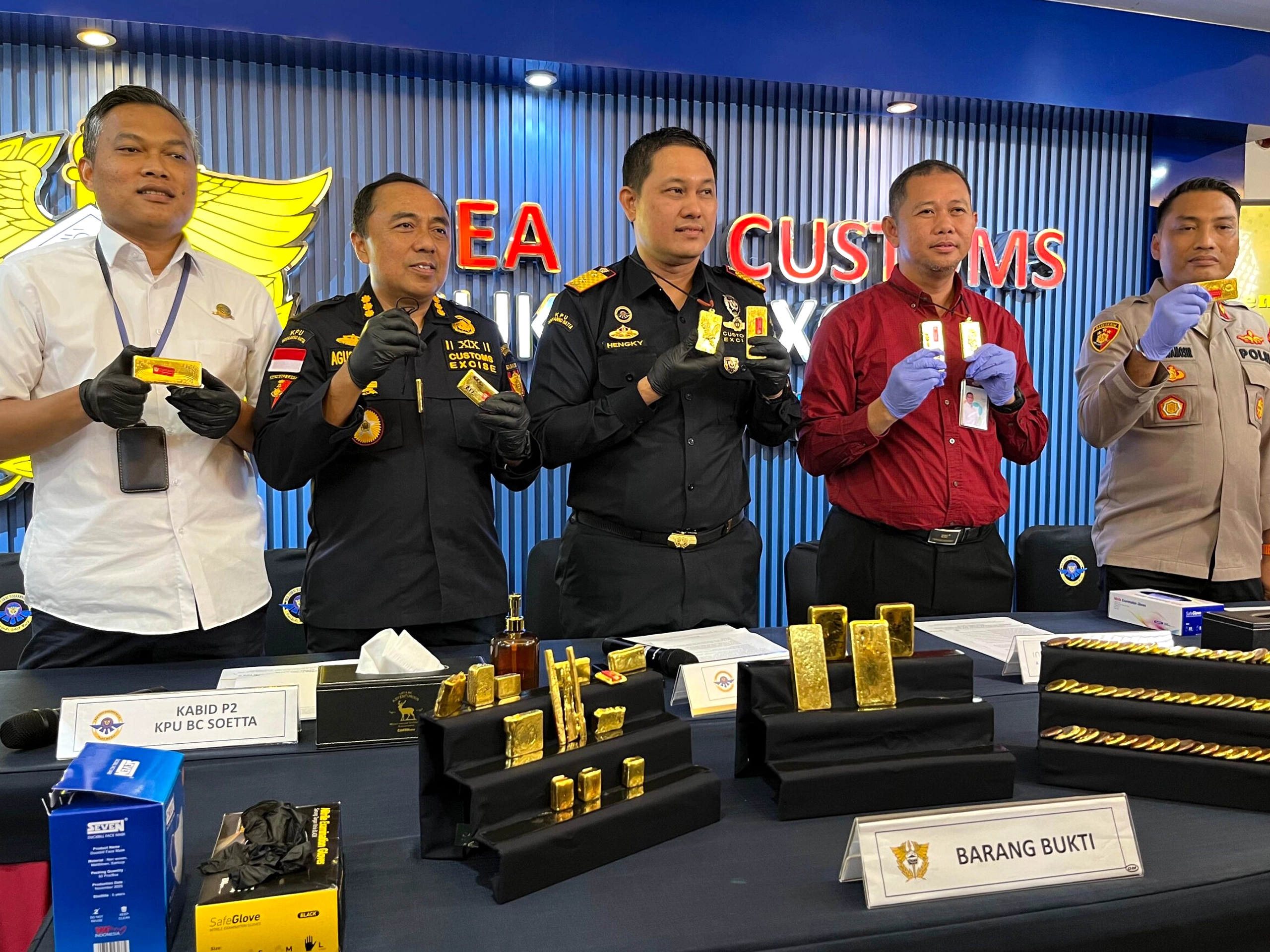 Penyelundupan Emas Rp63 M Digagalkan dalam Sehari