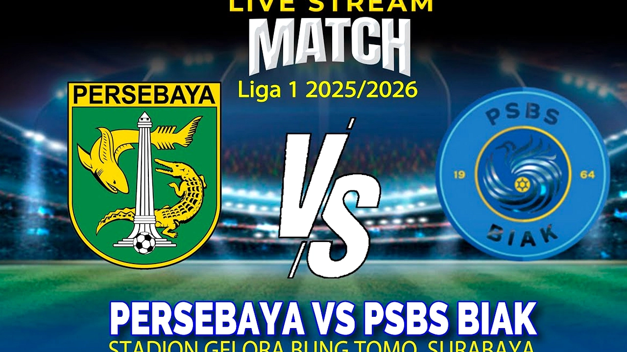 Persebaya Surabaya Kalahkan PSBS Biak 4‑0 di Stadion