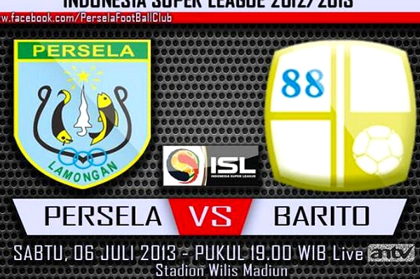 Persela Lamongan dan Barito Putera Imbang 1-1 di Surajaya