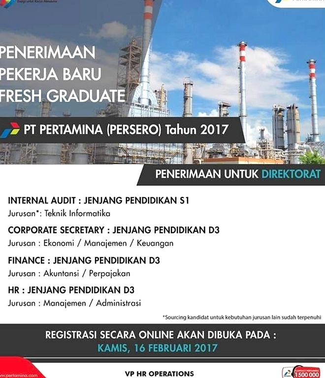 Pertamina Buka Magang, Daftar Hanya 5 Hari