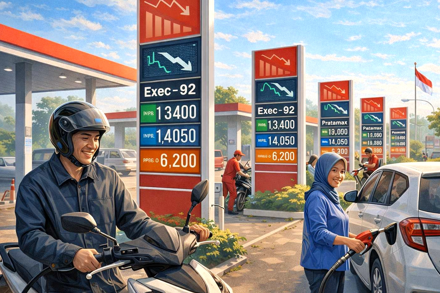 Pertamina Turunkan Harga Tiga BBM Nonsubsidi per 1 Juli 2026
