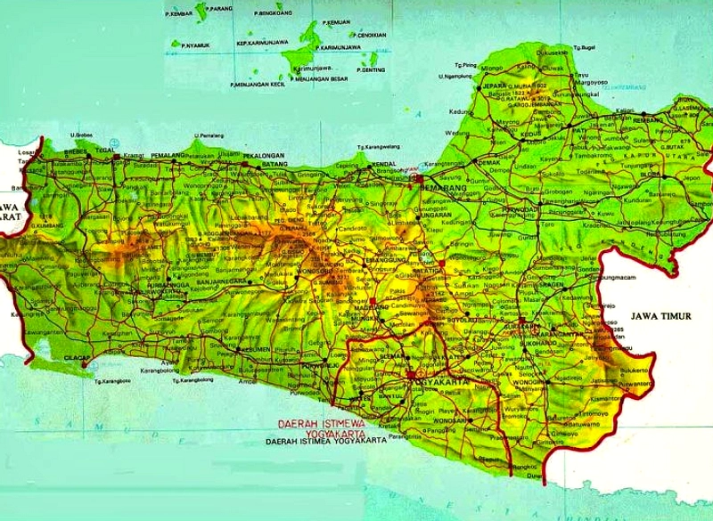 Peta Eks Karesidenan Jawa Tengah Memudahkan Akses Layanan