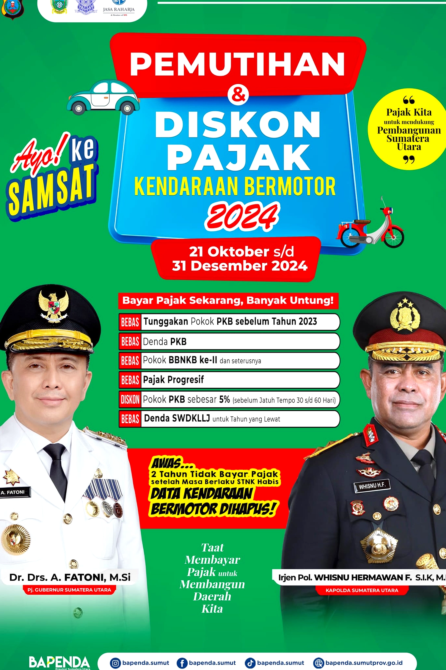 PKB Sumut Ubah Prosedur: Tidak Perlu KTP Pemilik Lama