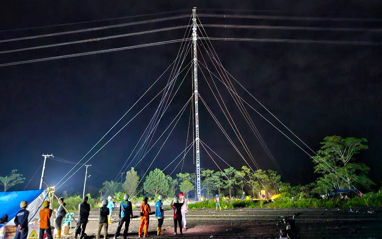 PLN Kirim 4 Tower Darurat ke Sumut, Cepat Perbaiki Transmisi