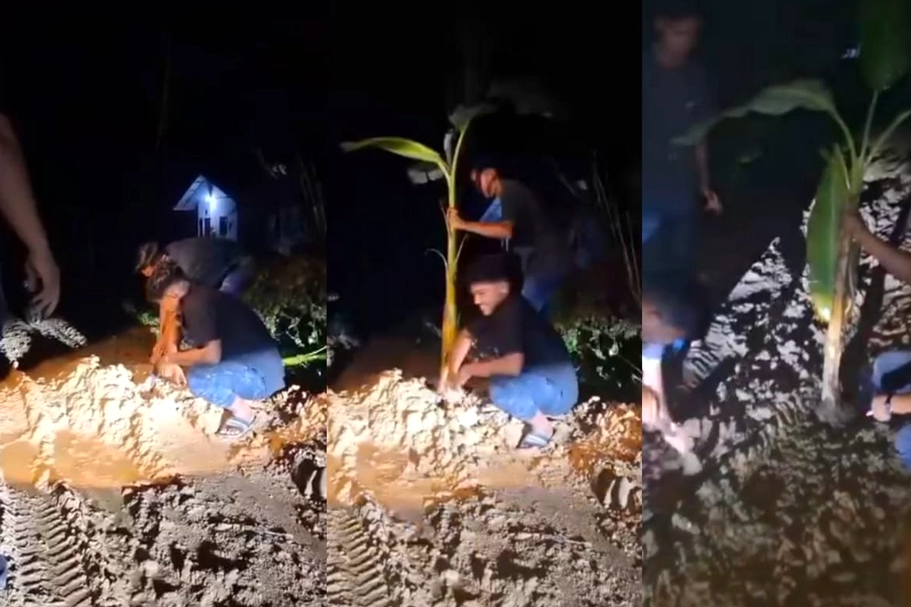 Pohon Pisang di Jalan Rusak: Gubernur Sulsel Buka Suara