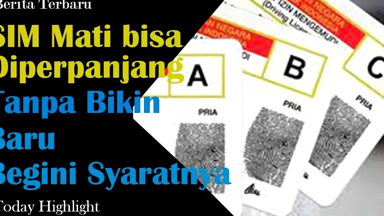 Polda Metro Jaya Dispensasi Perpanjangan SIM Mati 17/06