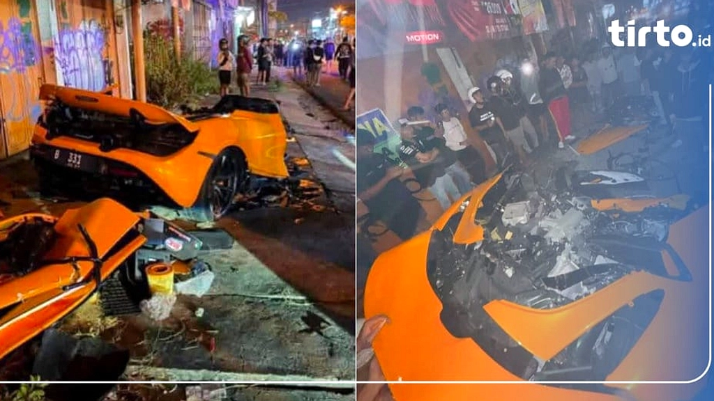Polisi Olah TKP Kecelakaan McLaren Andra ST