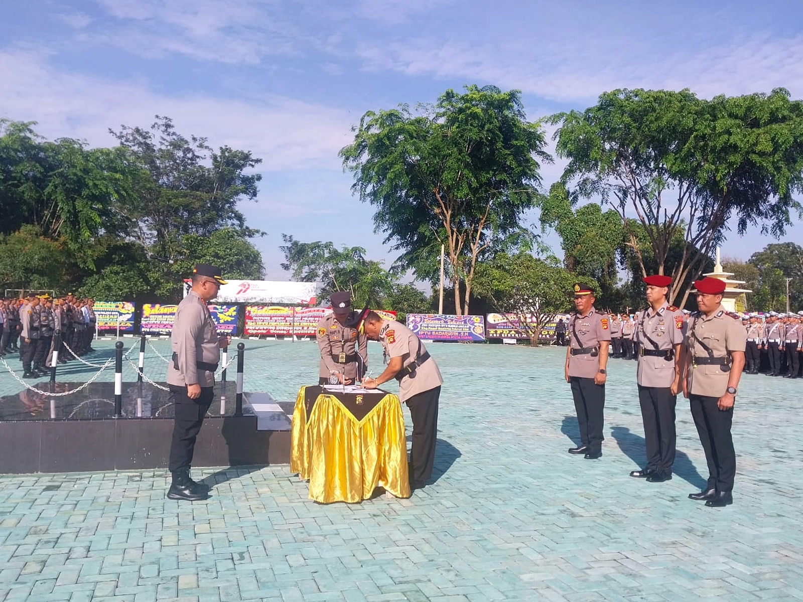 Polres Demak Serah Kasat Reskrim dan Kapolsek Kebonagung