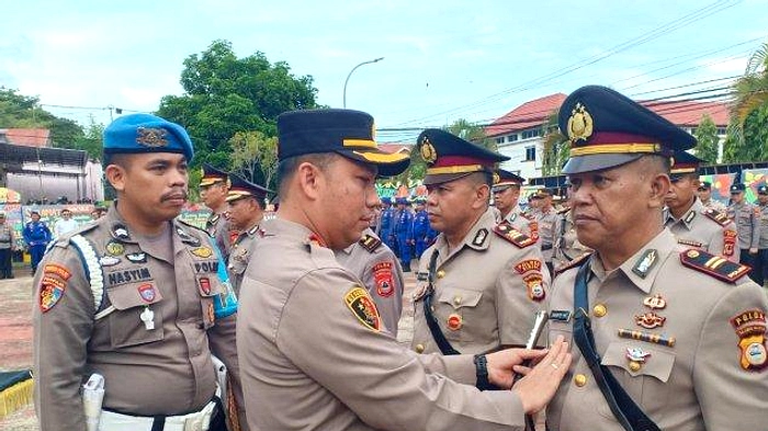 Polres Pasuruan Serah Terima Mutasi Pejabat Baru Tahun 2023