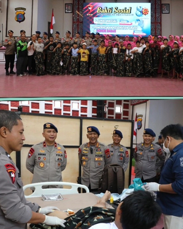 Polri Lakukan Sunat Massal Gratis untuk Anak Kurang Mampu