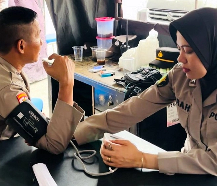 Polri Sumsel Gelar Bakti Kesehatan di Ogan Komering Ilir