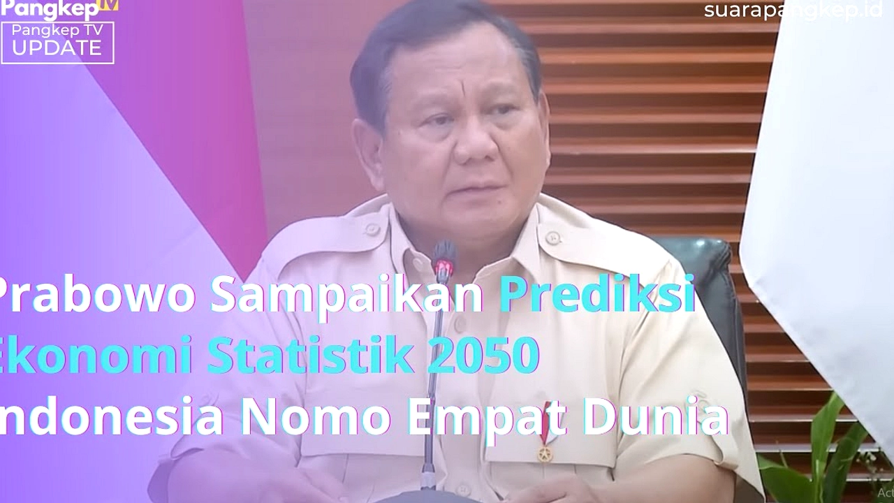 Prabowo Yakin Indonesia Jadi Ekonomi Ke-4 Dunia 2050
