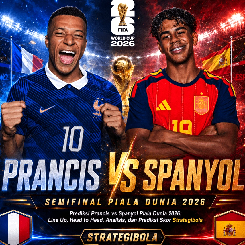 Prancis vs Spanyol: Semifinal Piala Dunia 2026