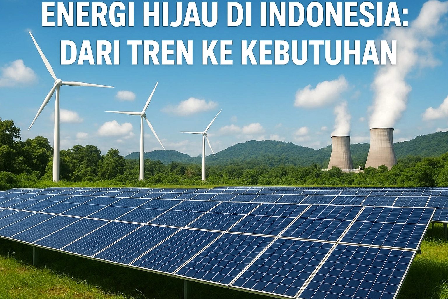Produksi Energi Hijau di Indonesia Masih Mahal, Ini Penyebabnya