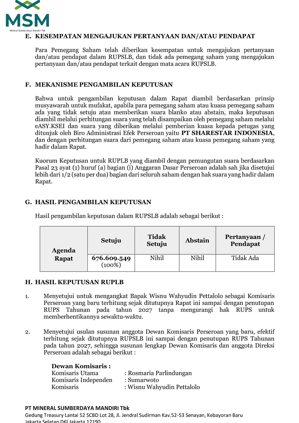 PT MDS Retailing Tbk Ganti Nama Dari Matahari RUPSLB