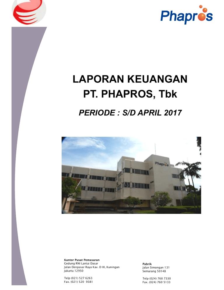 PT Phapros Q1 2026: Laba Bersih Naik 112,86% Dari Kerugian
