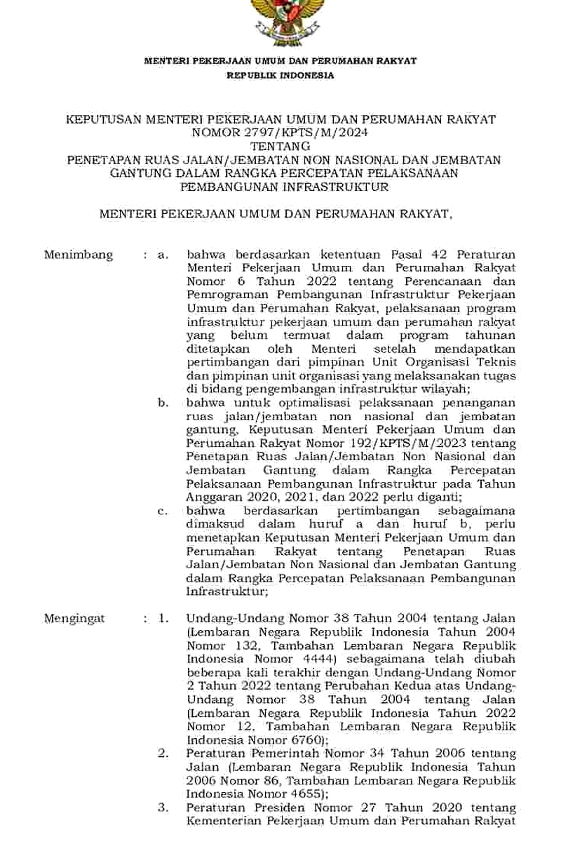 PU Tetap Non-WFH, Fokus Tanggap Bencana, Hemat Listrik