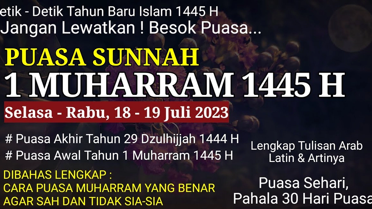 Puasa 1 Muharram 1448: Mulai Tahun Baru Islam Penting