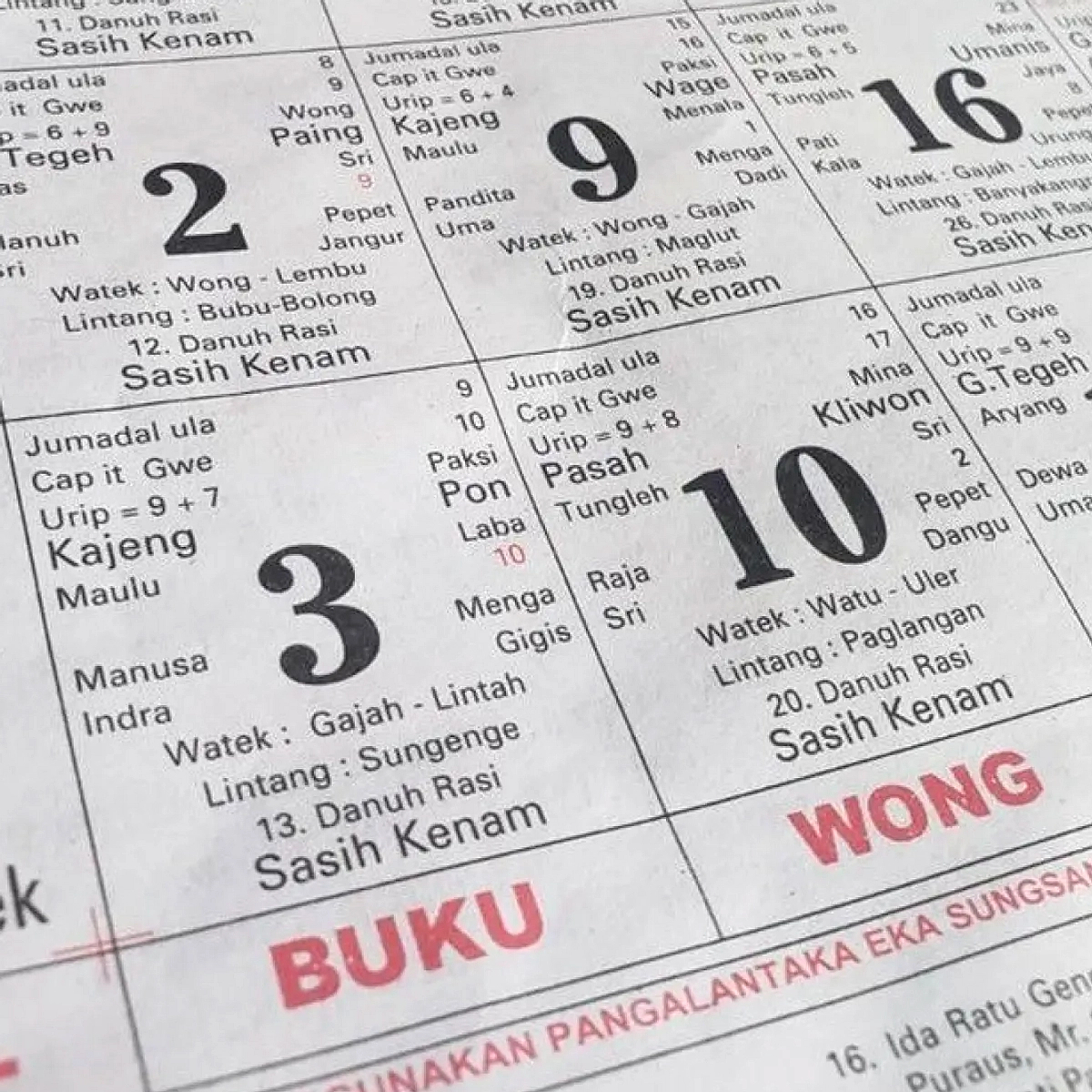 Redite Pon Medangsia: 5 Juli 2026 Campuran Hari Baik dan Buruk