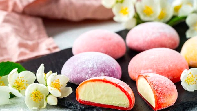 Resep Mango Rice Blossom: Mochi Mangga dan Ketan Legit