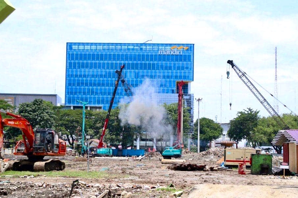 Revitalisasi Lapangan Merdeka Medan Tertunda, Masih Tertutup
