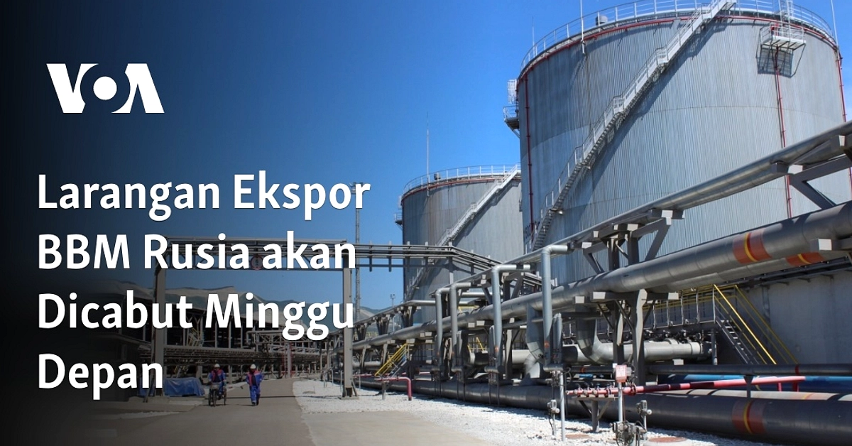 Rusia Hentikan Ekspor Bensin Sementara 1 April–31 Juli 2026