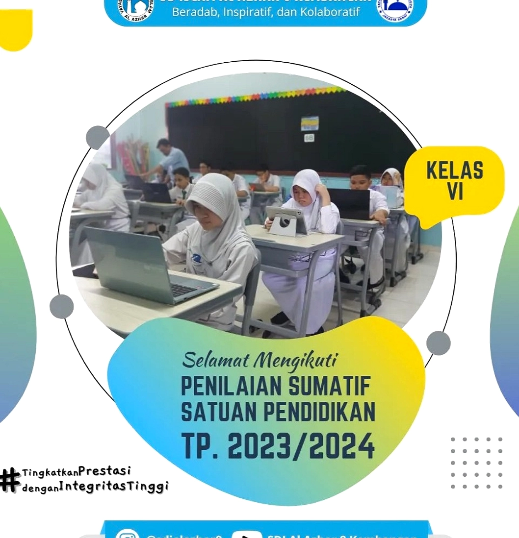 SD Al Azhar 1 Kebayoran Siap Ujian TKA 20-30 April
