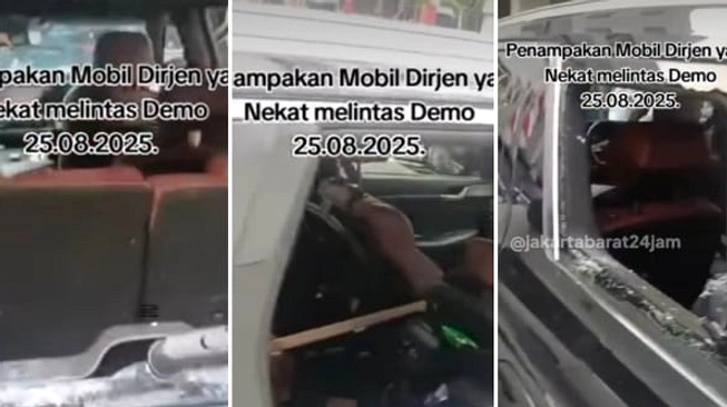 Senggolan Kecil, Mobil Kabur Dikejar Massa Hingga Rusak