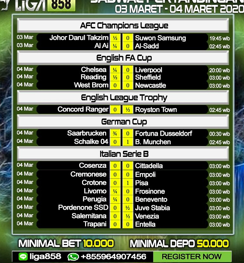 Sepak Bola Senin: Persija vs Persis, Manchester vs Brentford