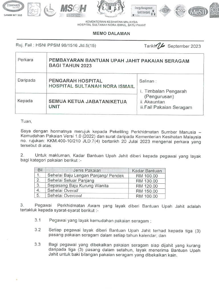 Seragam Gratis Malang Turun Rp6 Miliar Jadi Rp1,5 Batasan