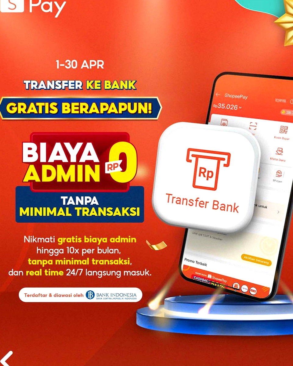 ShopeePay Pasti Gratis Kirim Uang, Top Up, Tarik Tunai