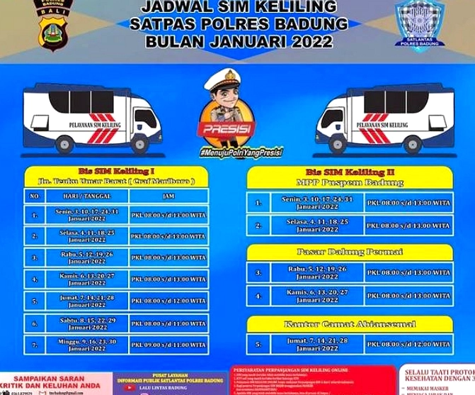 SIM Keliling di Badung, Buleleng, Jembrana – Proses Cepat