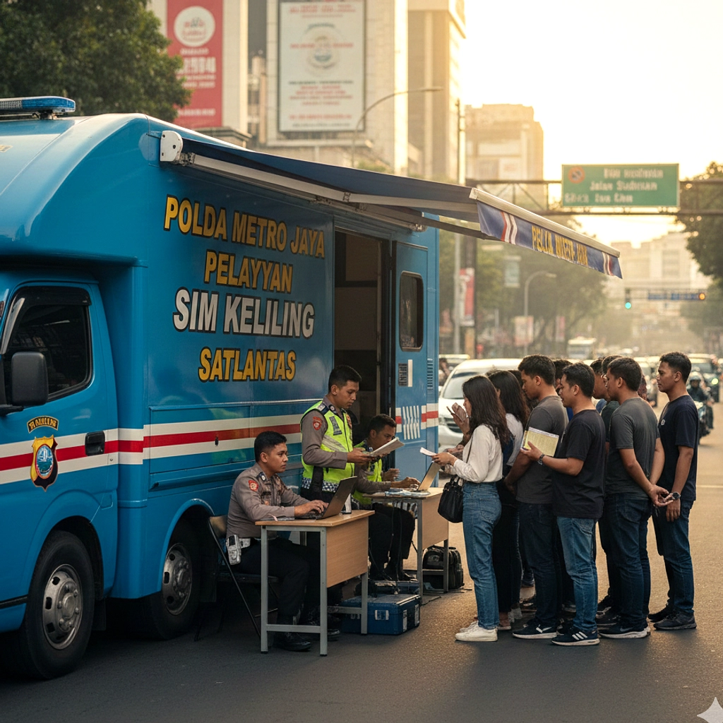 SIM Keliling Medan Hadir di 5 Gerai, Warga Bisa Perpanjang SIM