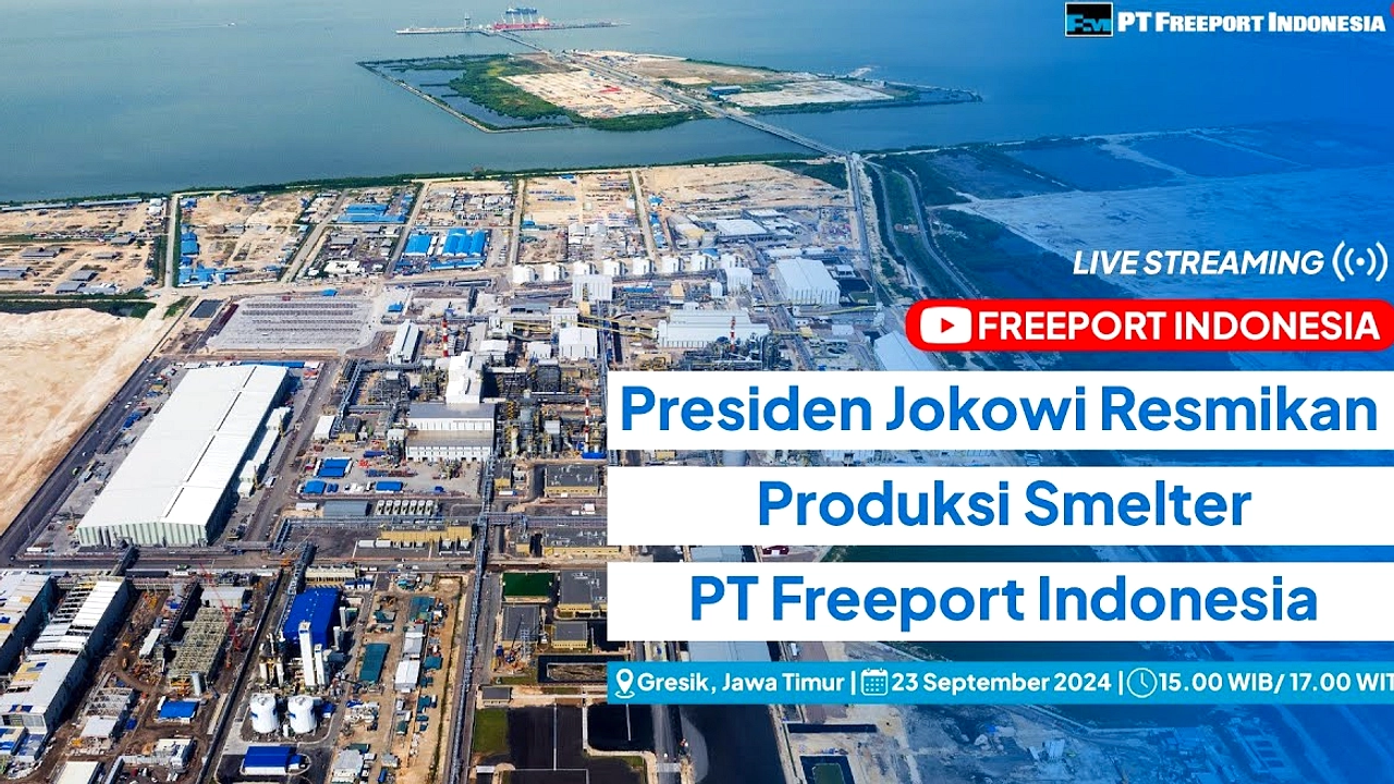 Smelter Freeport Gresik Beroperasi September 2026