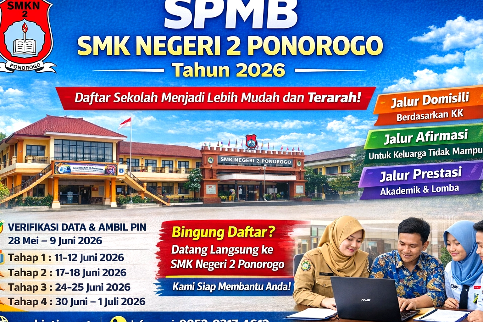 SPMB Jawa Timur Tahap 2 2026 Buka Pendaftaran 17-18 Juni