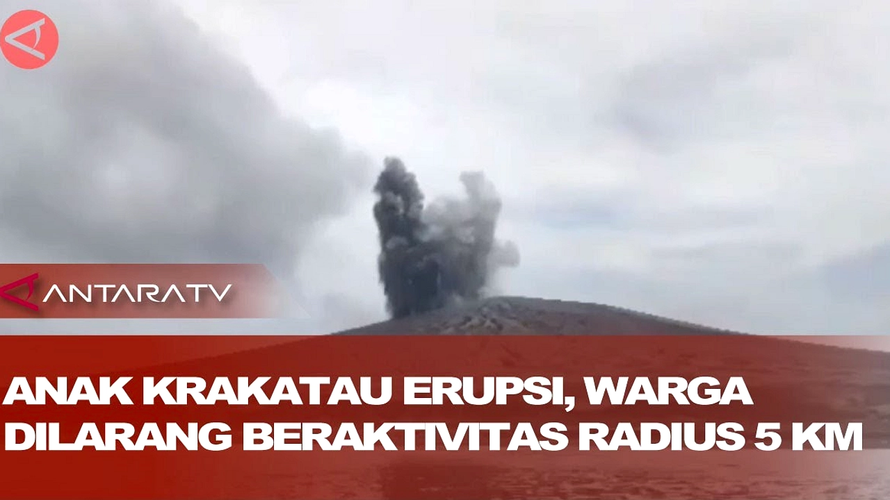 Status Siaga Anak Krakatau: Kapal Dilarang Mendekat Radius 5 Km