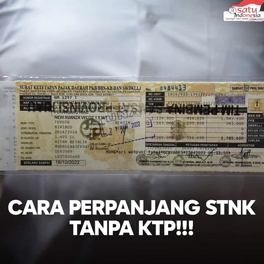 STNK Baru Tanpa KTP Pemilik Lama, Jakarta Ringkas Proses