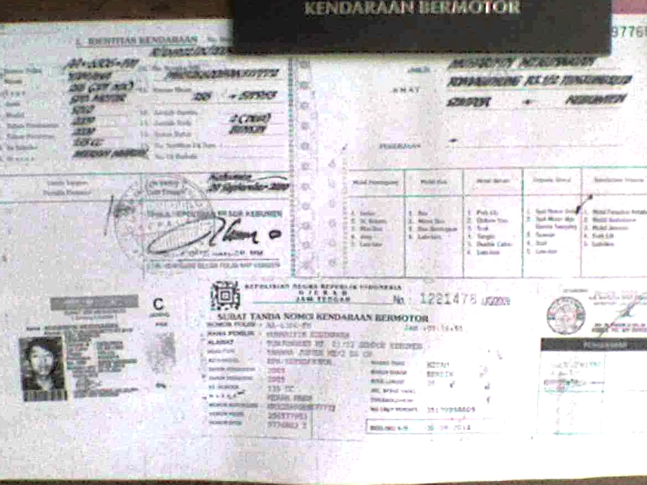 STNK Ternyata Cuma Satu Lembar, Satunya TBPKP