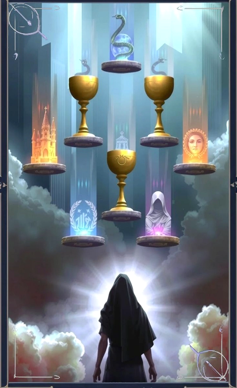 Tarot Harian 15 Juni 2026: Hierophant, 7 of Cups Terbalik, Swords