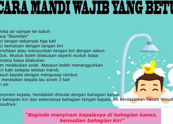 Tata Cara Mandi Wajib Haid: Niat, Doa, dan Urutannya