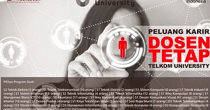 Telkom U Buka Rekrutmen Dosen 2026, Daftar Selesai 31 Mei